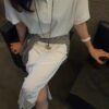 Serene半開襟側開衩連身裙｜2色