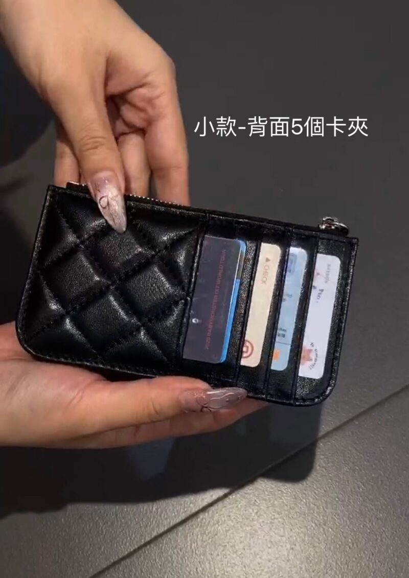 小羊皮菱格紋真皮包(小)｜3色