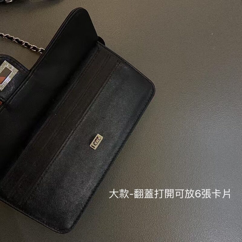 小羊皮菱格紋真皮包(大)｜3色