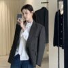 ELBORN 絲垂領帶襯衫｜白
