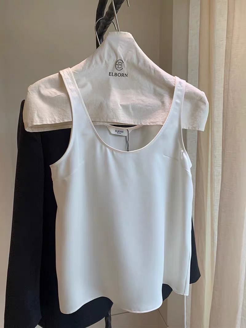 ELBORN 圓領光澤背心｜三色