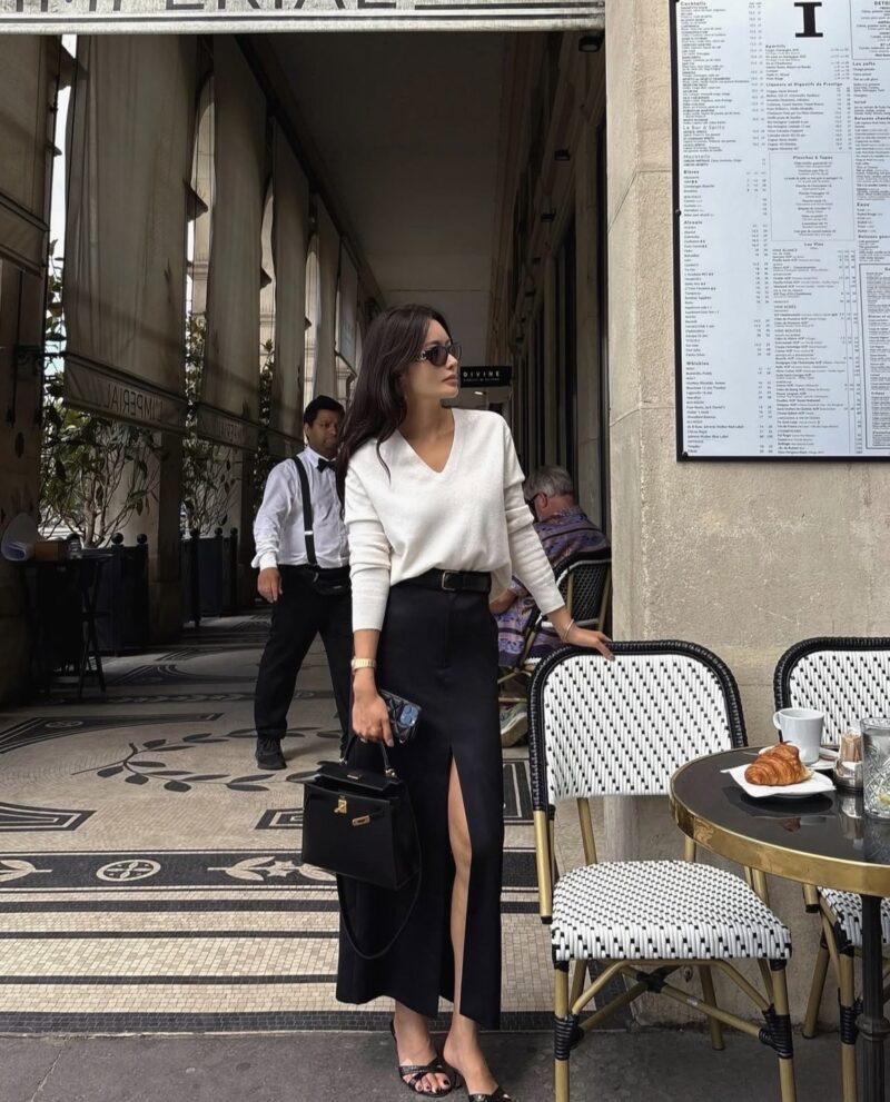 Dello Wool Long Skirt (2) ELBORN羊毛前開衩長裙|二色