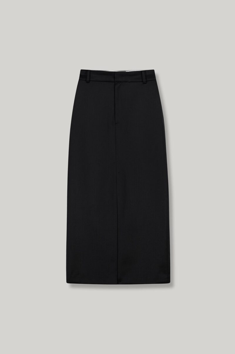 Dello Wool Long Skirt (3) ELBORN羊毛前開衩長裙|二色