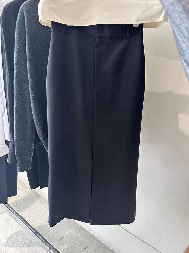 Dello Wool Long Skirt (5) ELBORN羊毛前開衩長裙|二色