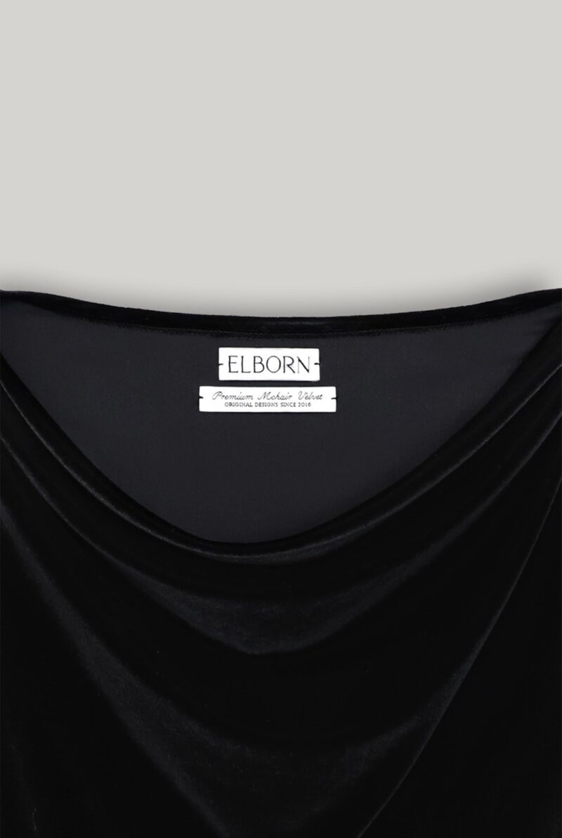 ELBORN 天鵝絨垂墜領上衣