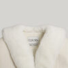ELBORN 柔絨領羊毛收腰外套｜米白