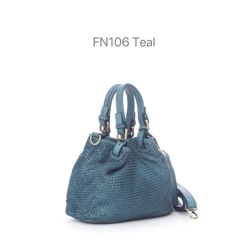 IMG_2753 FN106 義大利水洗真皮|細編織手提肩背托特包・小款(附長背帶)