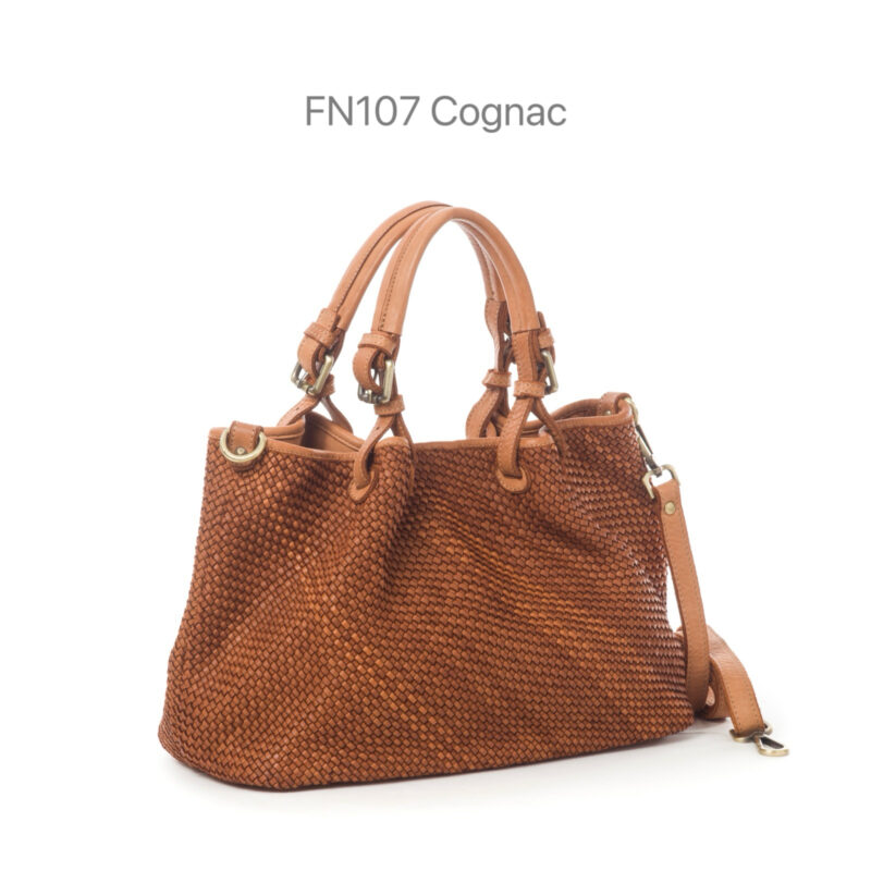 IMG_2842 FN107 義大利水洗真皮|細編織手提肩背托特包・中款(附長背帶)