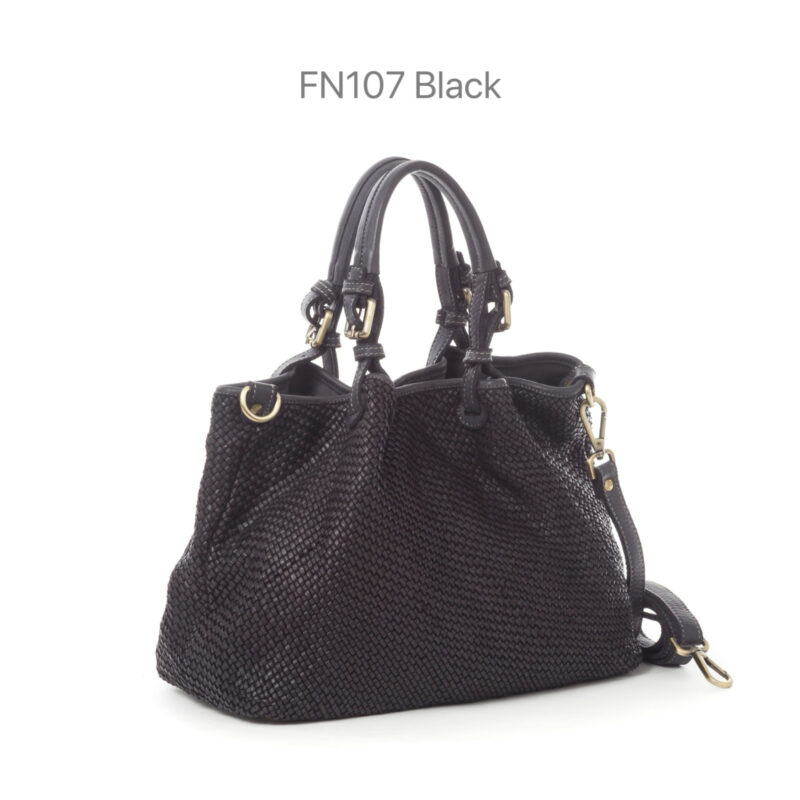 IMG_2845 FN107 義大利水洗真皮|細編織手提肩背托特包・中款(附長背帶)