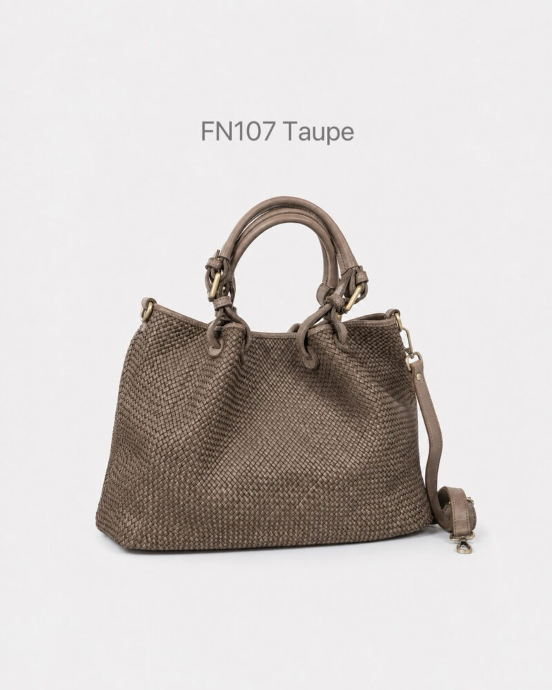 IMG_2849 FN107 義大利水洗真皮|細編織手提肩背托特包・中款(附長背帶)