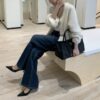 ELBORN 頂級羊絨麻花單釦開襟衫