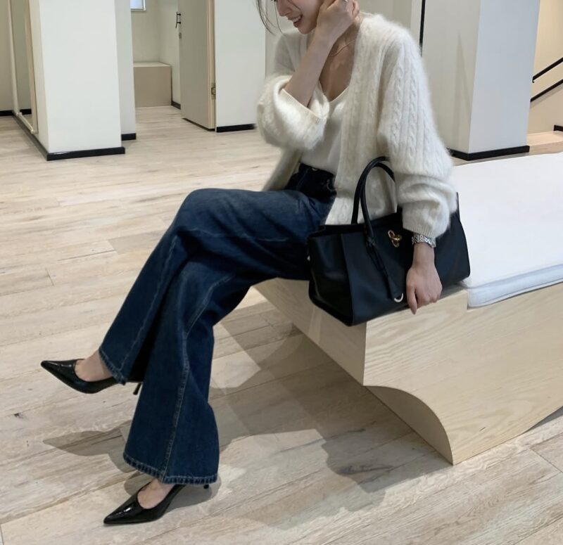 ELBORN 頂級羊絨麻花單釦開襟衫