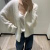 ELBORN 頂級羊絨麻花單釦開襟衫