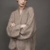 ELBORN 羊絨麻花單釦開襟衫