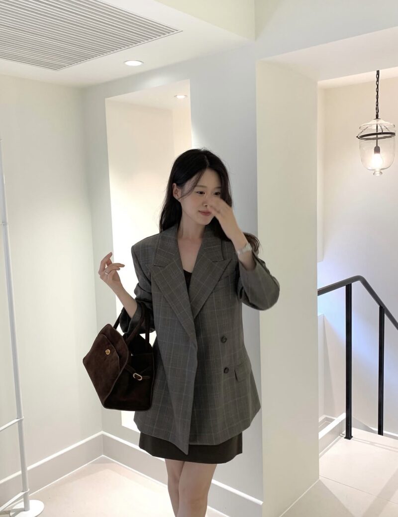 Screenshot ELBORN 羊毛格紋西裝外套