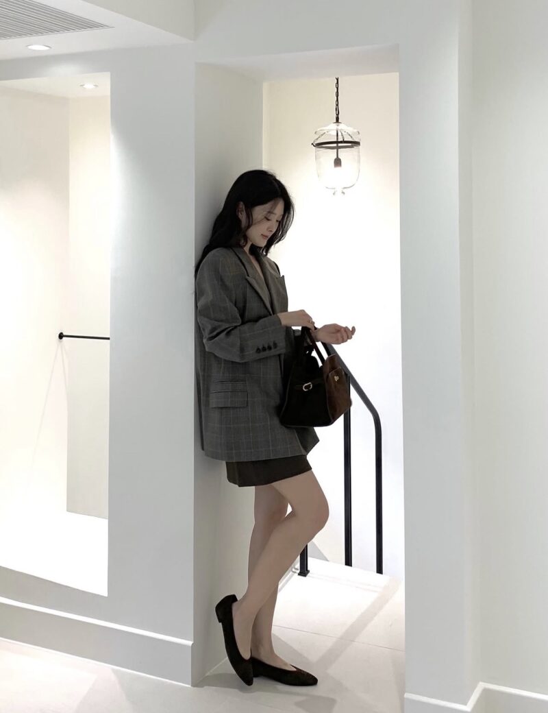 Screenshot ELBORN 羊毛格紋西裝外套