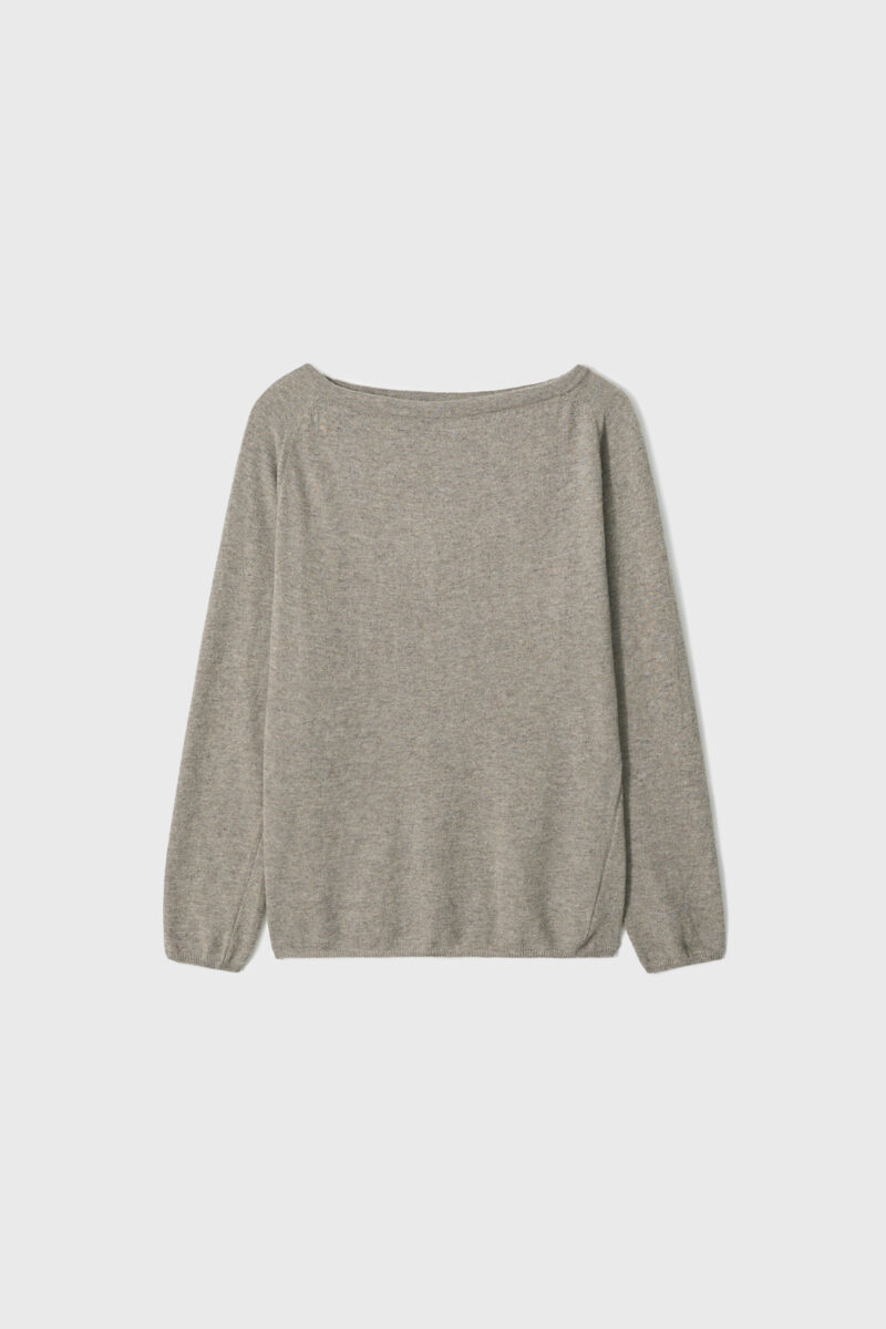 MONOHA 寬鬆船型領針織上衣｜三色