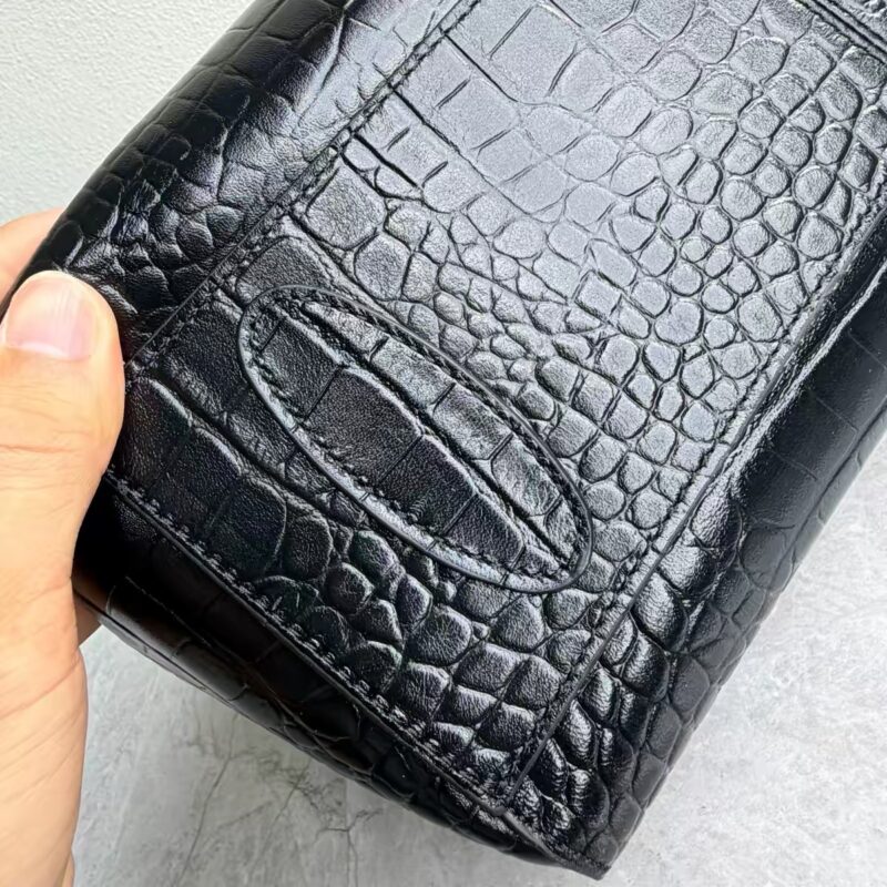 鱷魚壓紋牛皮托特包